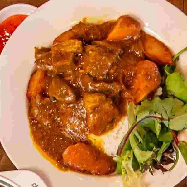 Hong Kong style beef brisket stew on rice